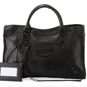 NWT Balenciaga Metallic Edge City AJ Tote Bag MED